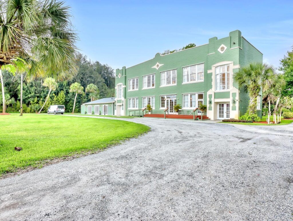 exterior of the banyan estate
