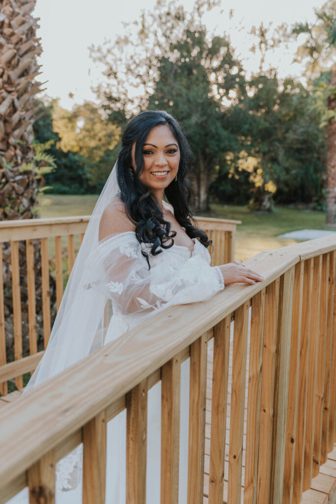 outdoor bridal portrait