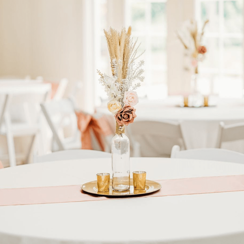 simple place setting for wedding reception